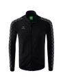 Erima Sportjacke Essential Team Tracktop - bequem, Rippbündchen, Seitentaschen - schwarz/grau Herren